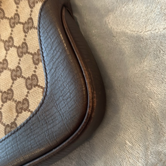Gucci GG monogram web hobo shoulder bag. - Picture 6 of 10